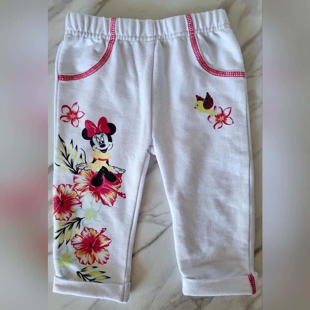 Disney 🌺Minnie Mouse Tropical Flower Pants (2T)